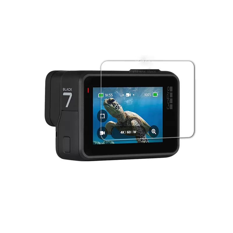 INF Gopro Hero 7 skärmskydd, 2-pack skyddsfilm av härdat glas (stor)