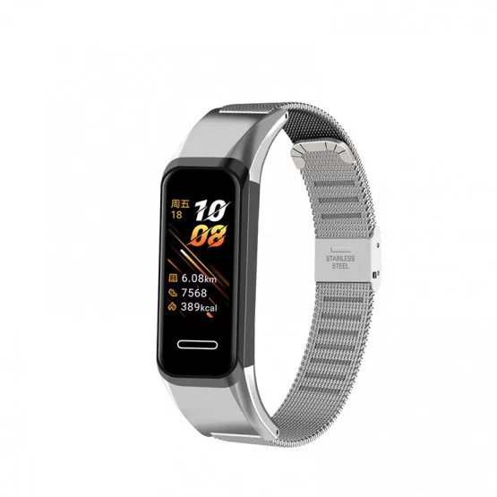 INF Klockarmband för Huawei Band 8/7/6 Silver
