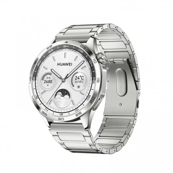 INF Silver klockarmband för Huawei GT2/3/4/5, Samsung, Garmin, Casio