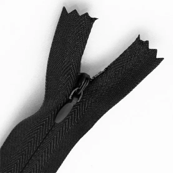 INF Dold nr 3 Dragkedja - Svart - 30cm