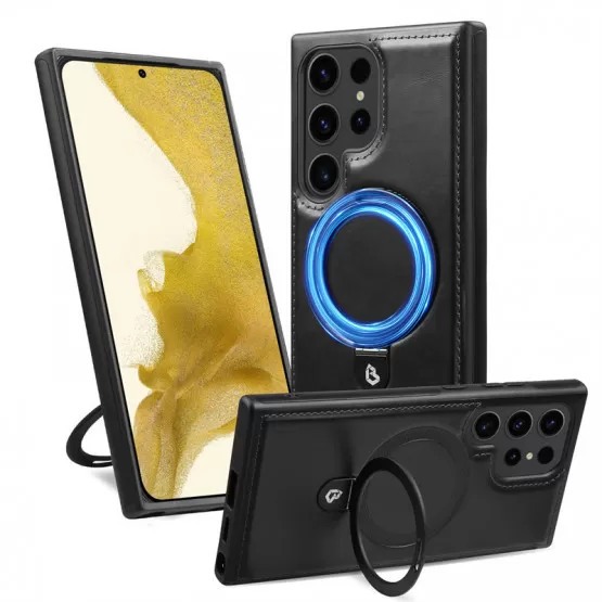 INF Exklusivt Läderfodral för Samsung A05S - Klassiskt Svart Samsung Galaxy A25 5G