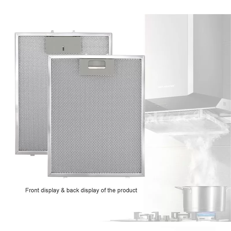 INF Fläktfilter - 320x260 mm, Aluminium + Kolfilter, 2-pack