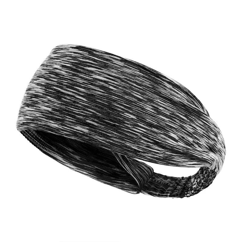 INF Sportpannband - Andas & svettabsorberande Svart+grå