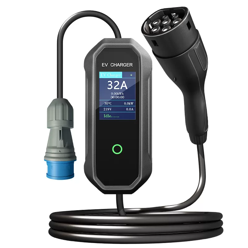 INF EV-laddare, 32A 7KW Bärbar EVSE, Typ 2 Elfordonsladdare 5m
