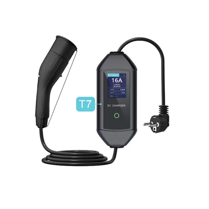 INF T7 EV-laddare - 16A, 3,5KW, 5 meter, typ 2 (EU-standard)