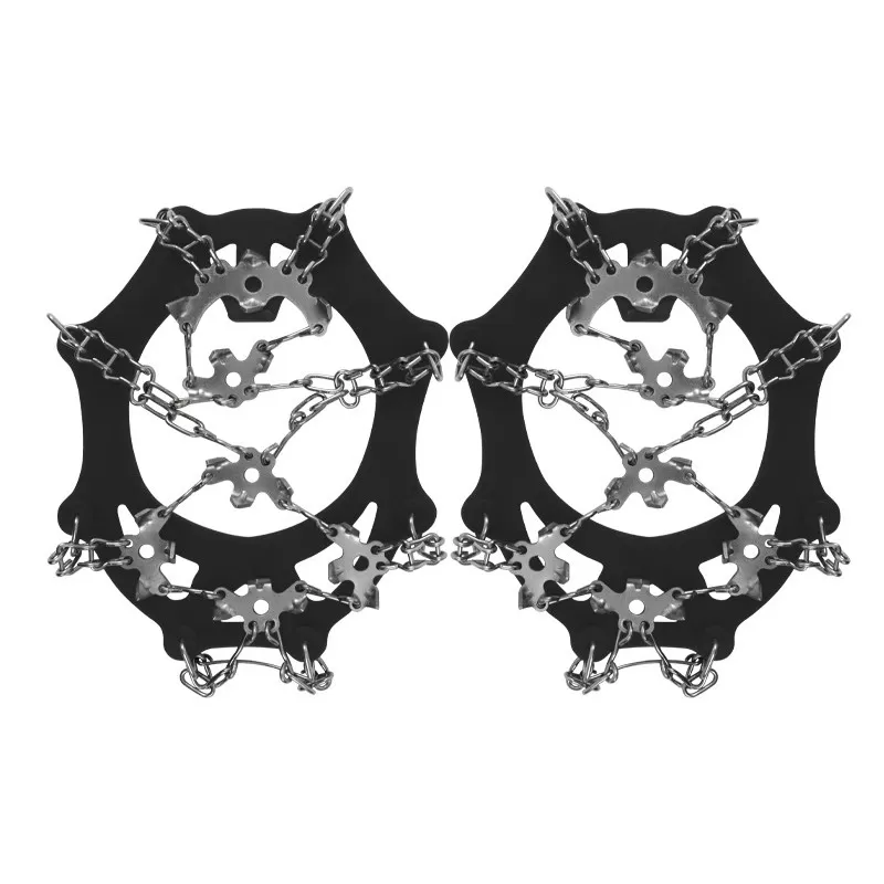 INF Halkfria isstegjärn - 19 dubbar - Stora svarta (EU 40-44) M