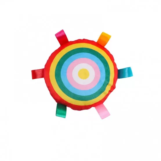 INF Plyschfrisbee - Djup Färg Regnbåge model 2