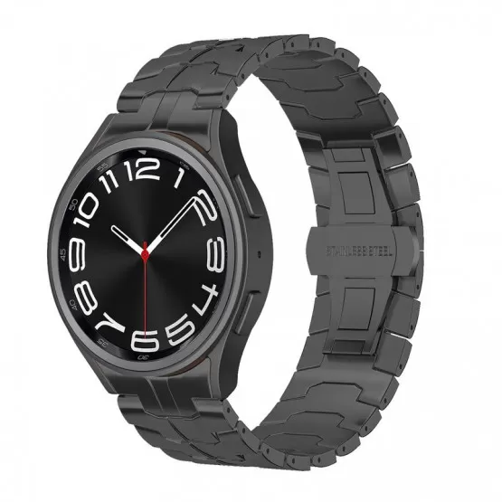 INF Svart klockarmband i rostfritt stål för Samsung Galaxy Watch 4/5/6