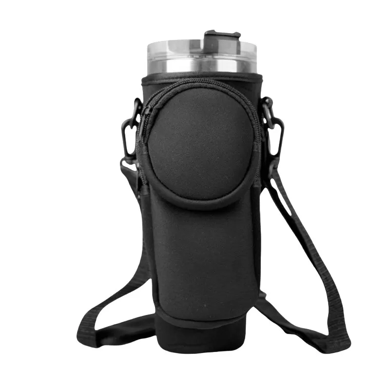 INF Stanley 40oz Quencher H2.0 Tumbler Bärhylsa med ficka Svart