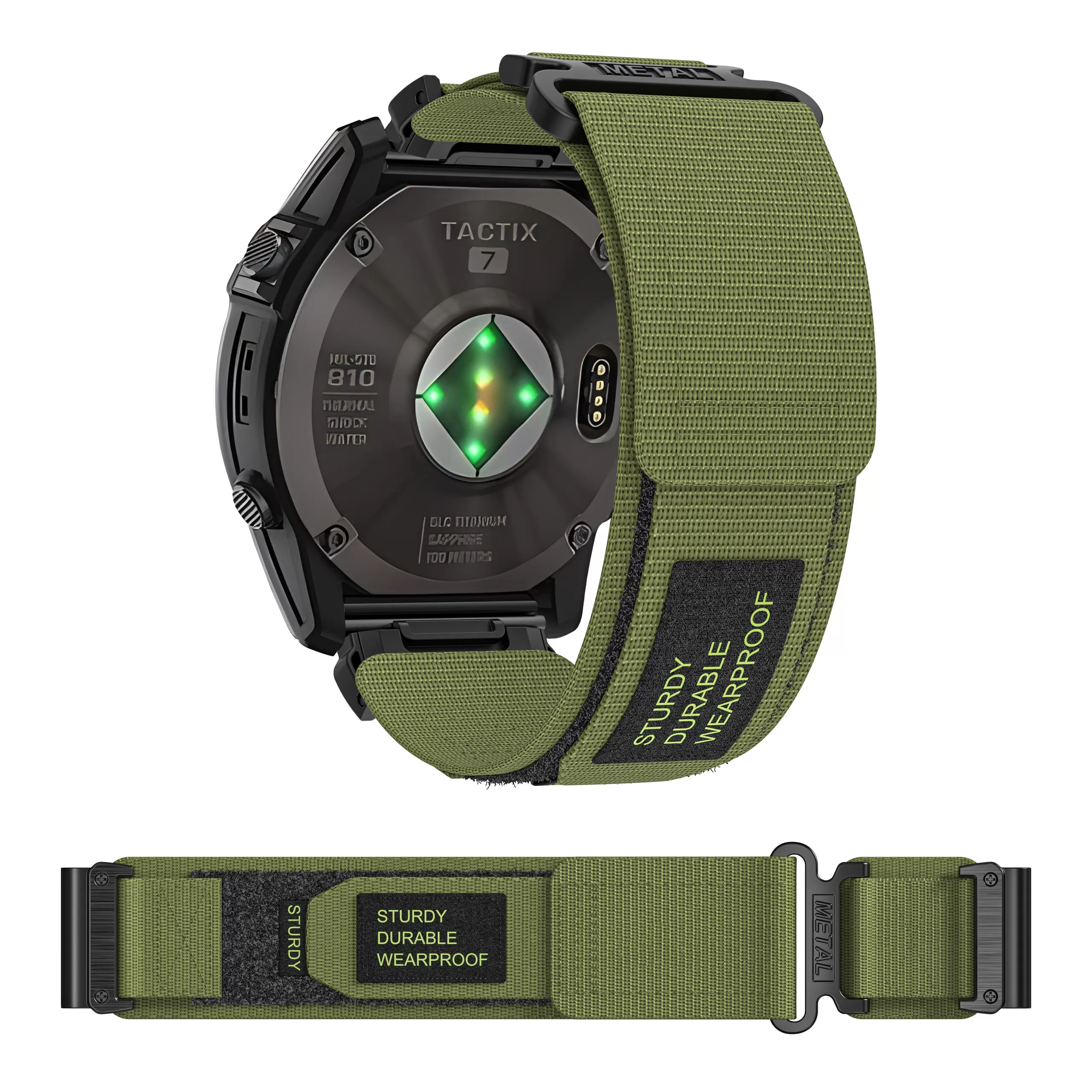 INF Klockarmband i Nylon för Garmin Watch Träd 22 mm