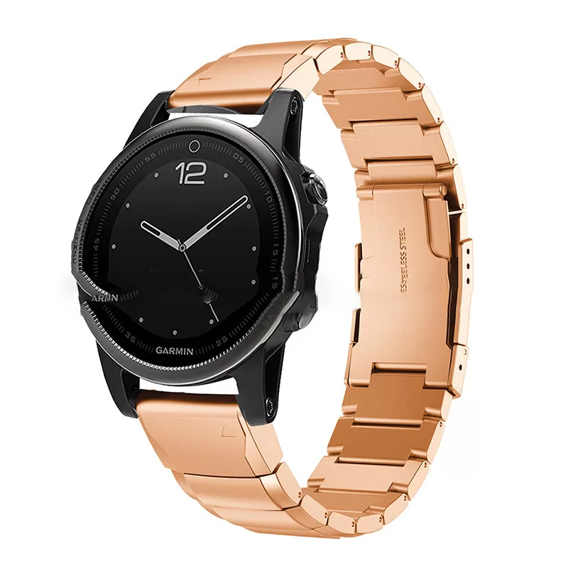 INF Roséguld klockarmband för Fenix 5s/6s/7s/8 43mm