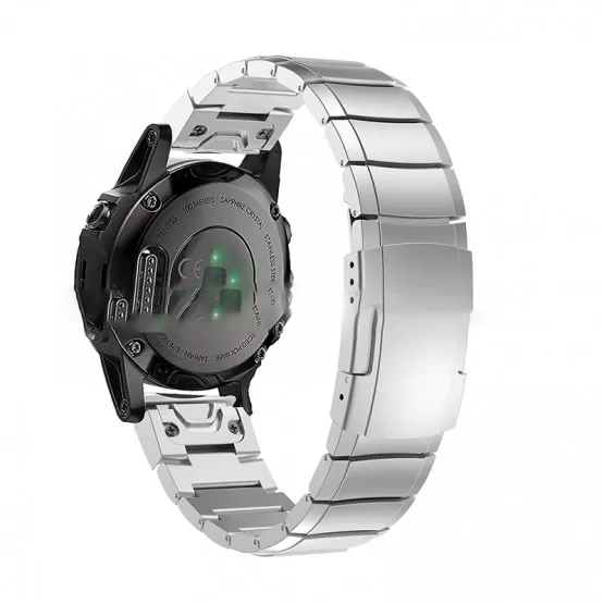 INF Silver klockarmband för Fenix 5s/6s/7s/8 43mm