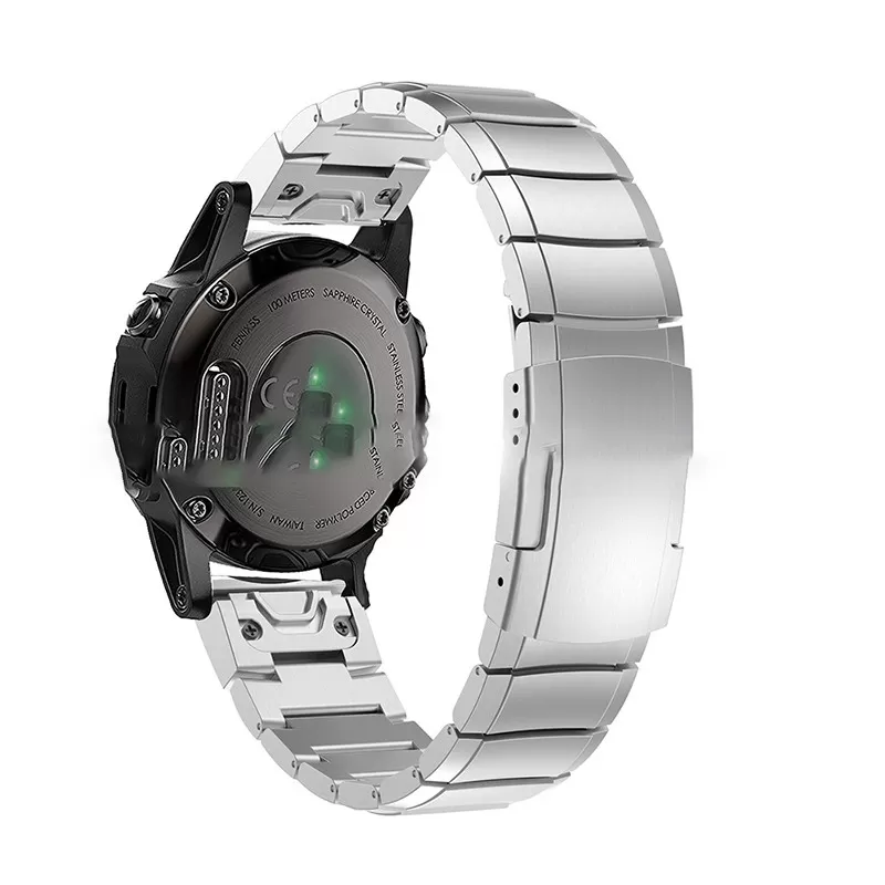 INF Silver klockarmband för Fenix 5s/6s/7s/8 43mm