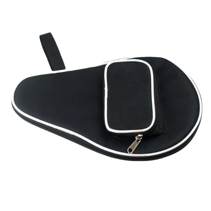 INF Bordtennisracketfodral, bärbar pingispaddelväska Svart