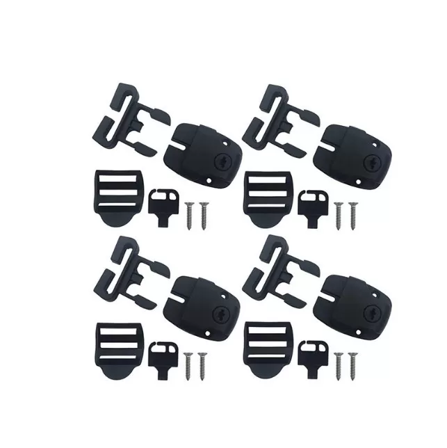 INF Låssats för spabadöverdrag, spännlås, spänne, set 4-pack