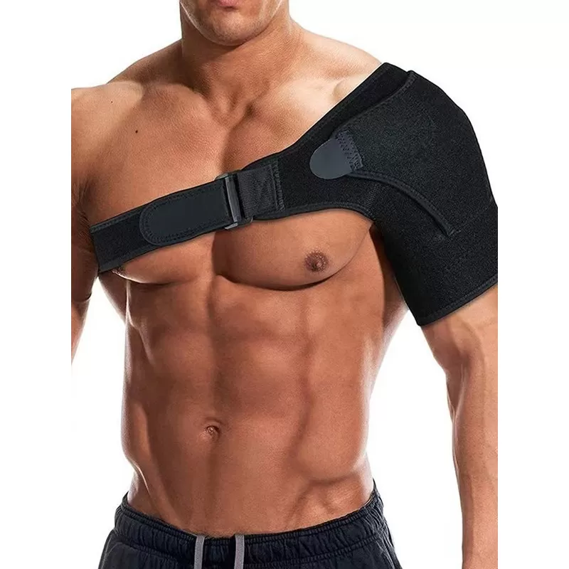 INF Svart axelstöd för att förebygga skador och lindra smärta