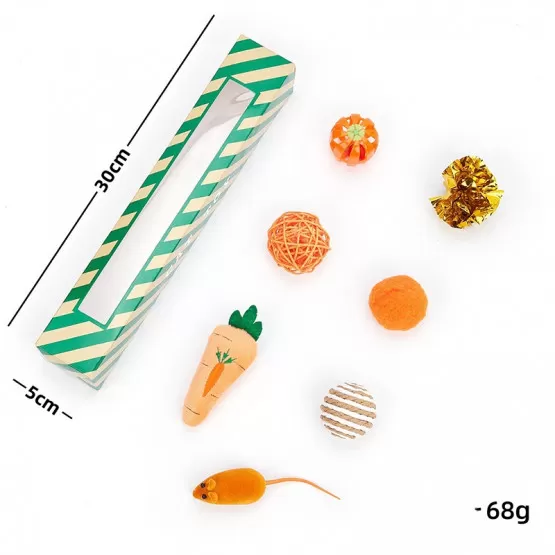 INF Frukt Fiesta Kattleksaksset 7-pack