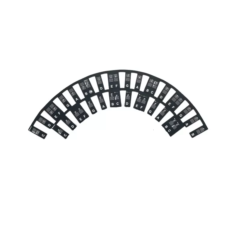 INF Avtagbar pianoklaviatur Notetikett 61 tangent