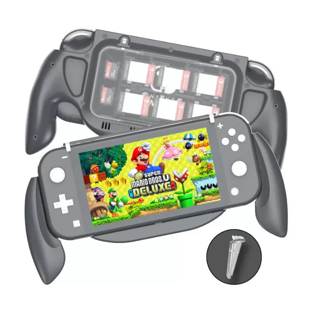 INF Skyddande ABS-fodral för Nintendo Switch Lite med laddningsgrepp