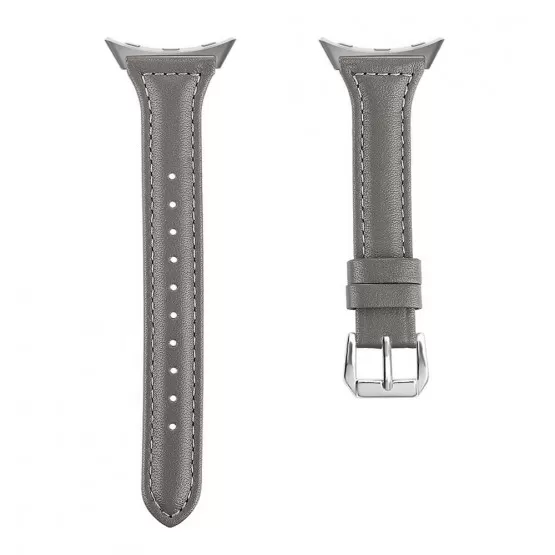 INF Armband i äkta läder för Google Pixel Watch 3 45mm Grå