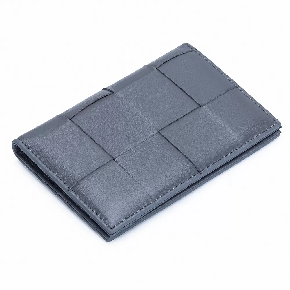 INF Lyxigt passfodral i fårskinn - RFID-blockerande reseplånbok Grå