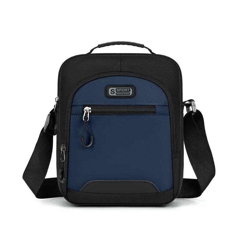 INF Herrväska, Oxford Crossbody Axelväska för Telefon och Plånbok Blå