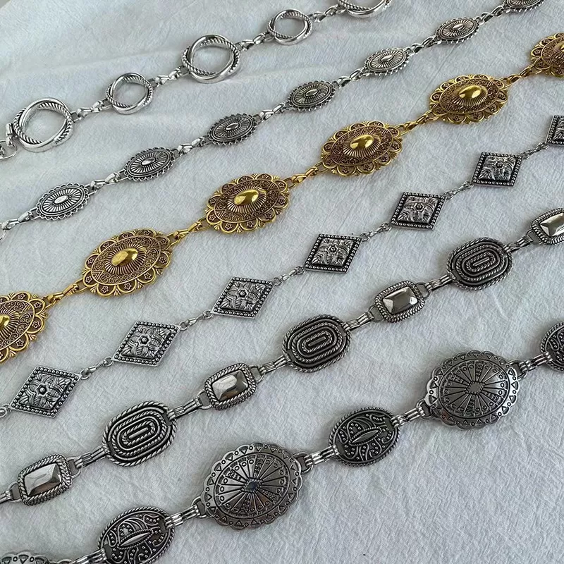 INF Midjekedja i vintage silver - Boho Western Statement smycken för kvinnor