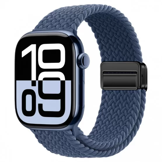 INF Starlight Nylon Braided Watch Strap för Apple Watch L Blå
