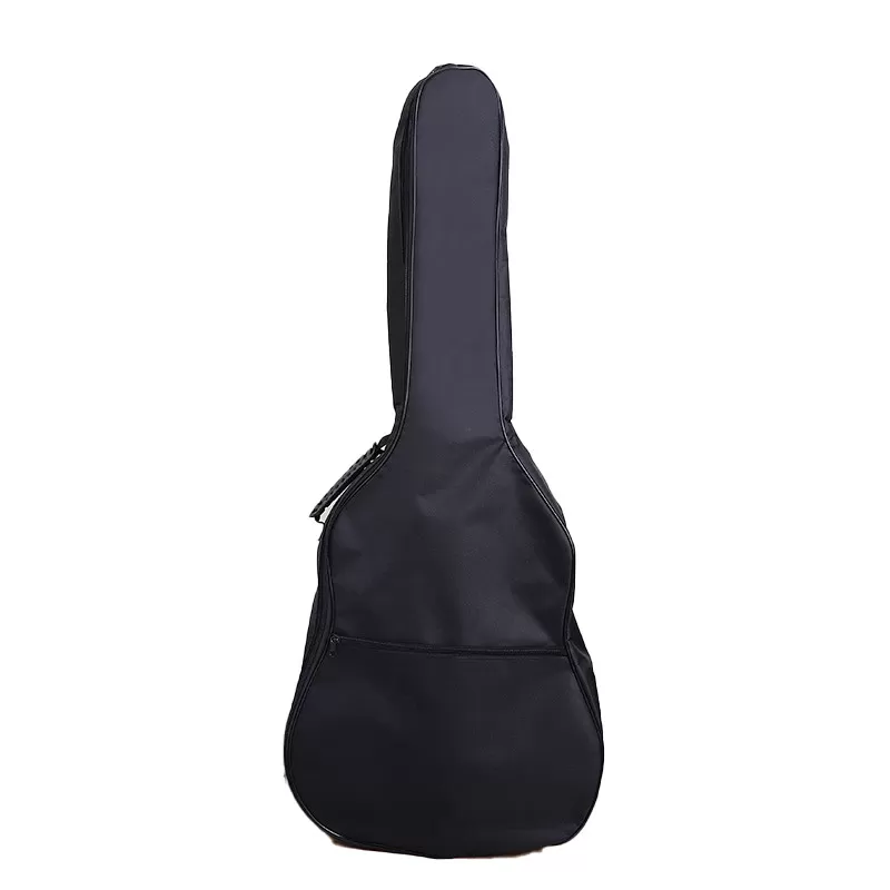 INF 41 tums akustisk gitarrväska - vadderad gigbag med ryggsäcksremmar Svart