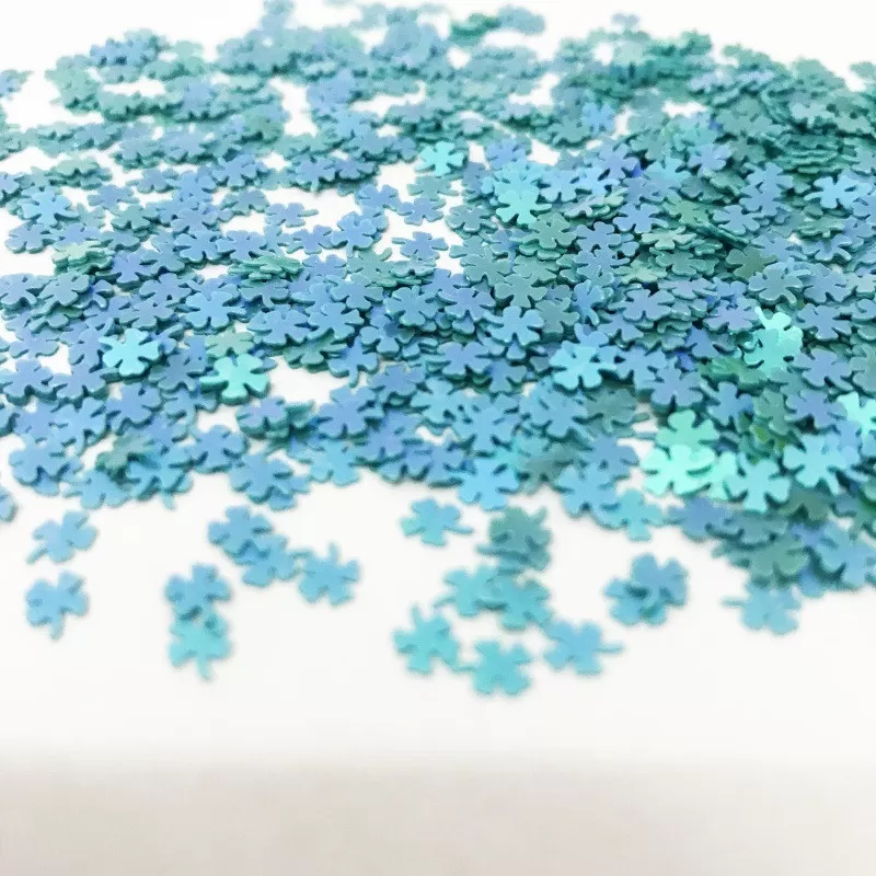 INF Fyrklöver - Nagelkonstpaljetter Blå