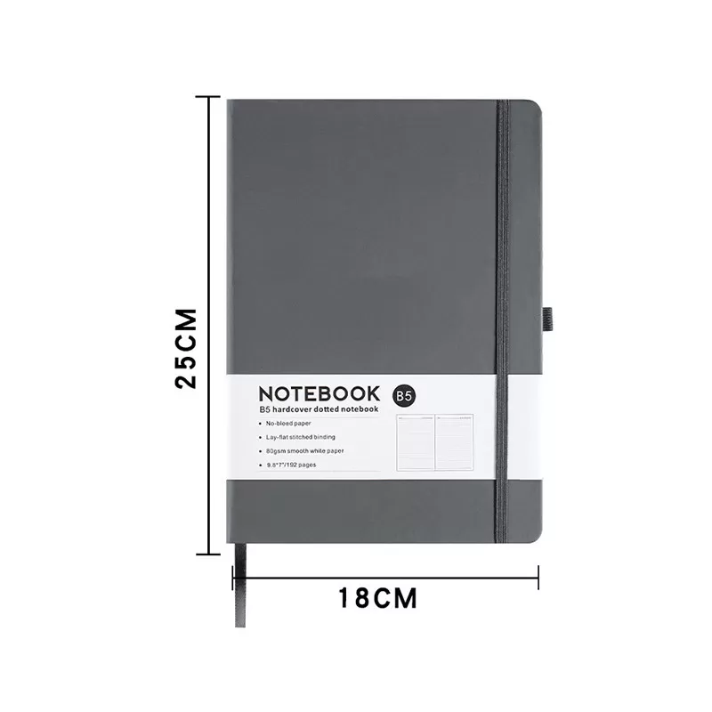 INF A5 Anteckningsbok med Elastiskt Band Grå