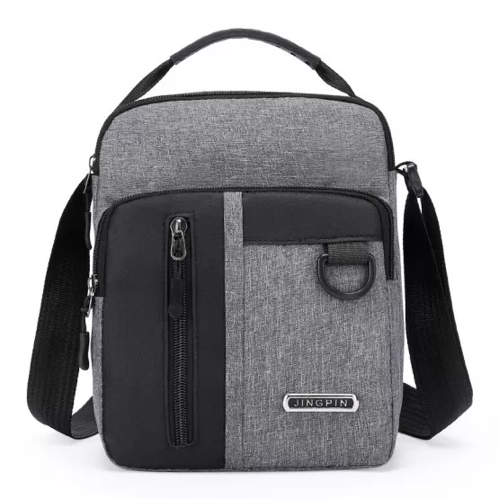 INF Herr Crossbody Travel Bag för affärer Grå