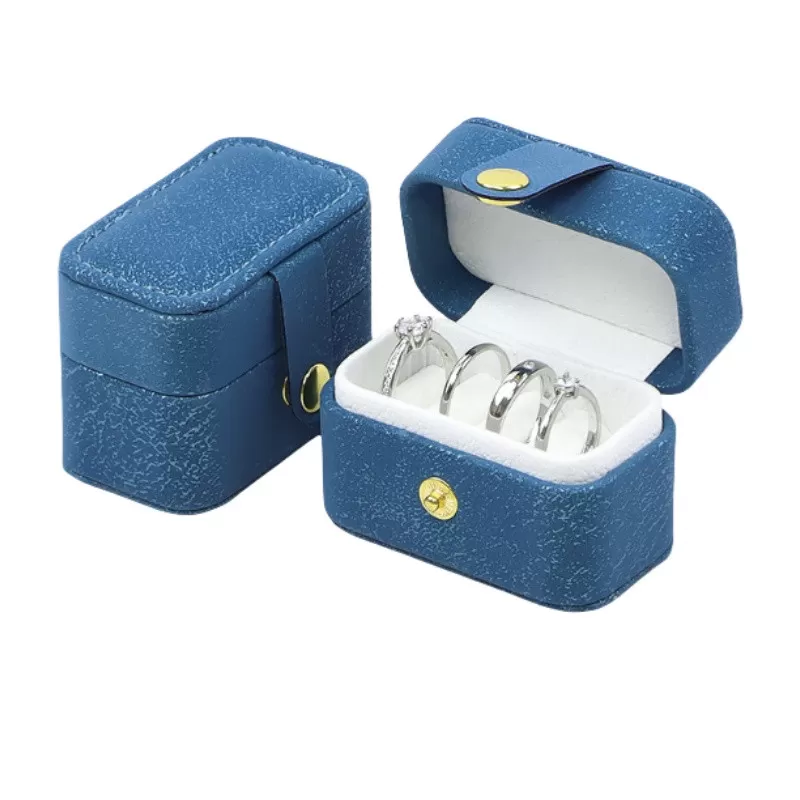 INF Litet smyckeskrin för ringar, örhängen och halsband Blå