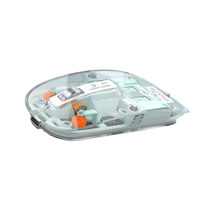 INF Trådlös mus med trippelläge - Transparent blå