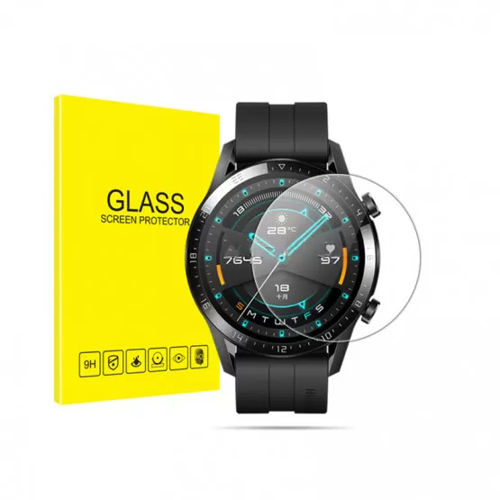 INF Skyddsfilm för Huawei Watch GT 1:a generationen, skärmskydd av härdat glas med blåljusfilter (2-pack)