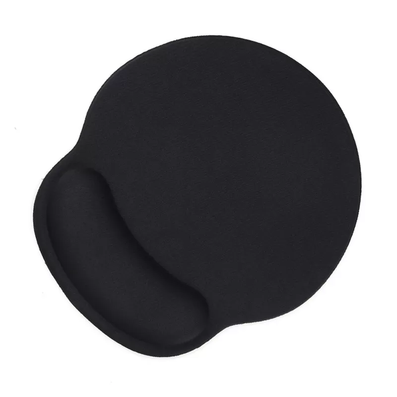 INF Ergonomisk musmatta med handledsstöd Svart