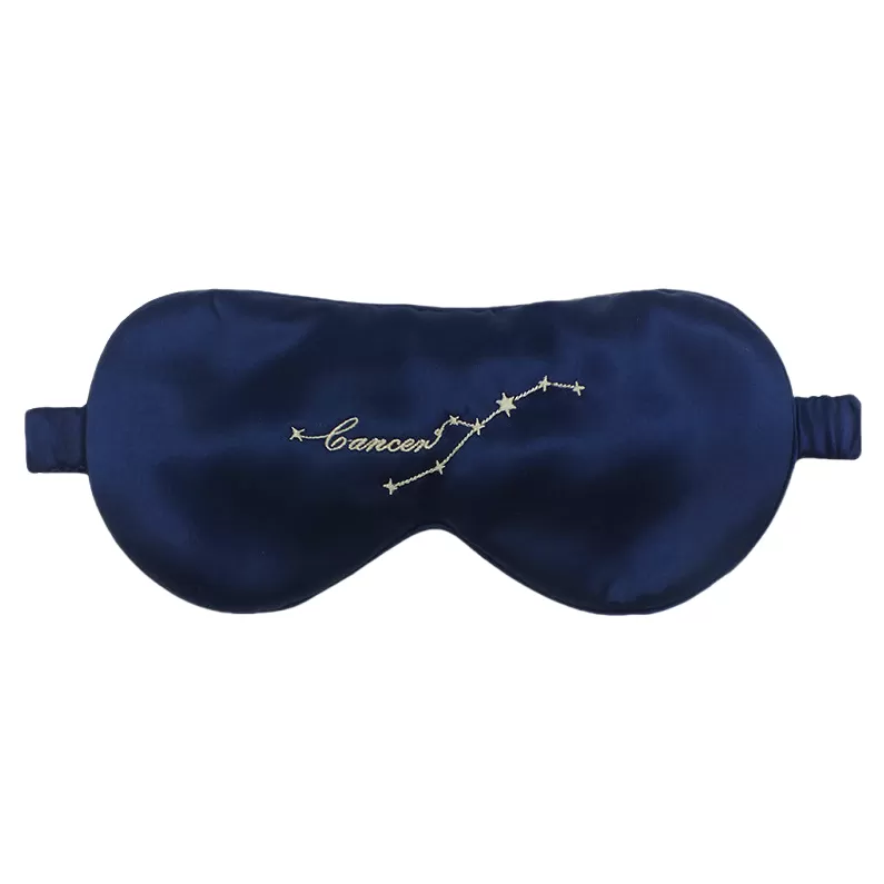 INF Kräftan Ny 12 Stjärntecken Siden Sovmask för Ögonen Cancer