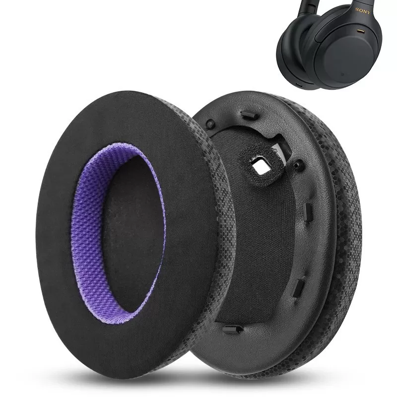 INF Utbytesöronkuddar för Sony WH-1000XM4 Hörlurar - Svart/Lila