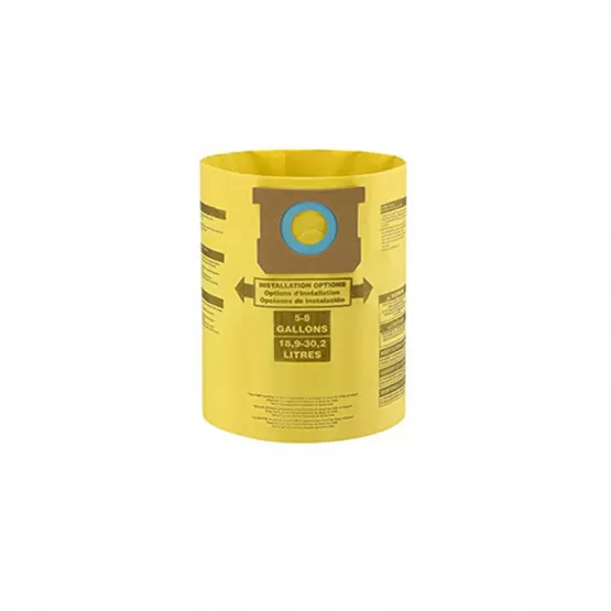INF 10-pack dammpåsar för Shop Vac 5-8 gallon dammsugare - vit krage