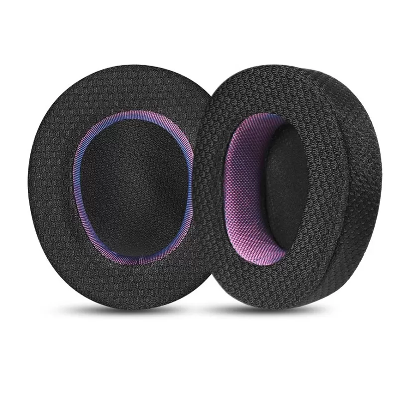 INF Utbytesöronkuddar för SteelSeries Arctis Nova Pro - Svart & Lila Trådbunden version Mesh hörselkåpor