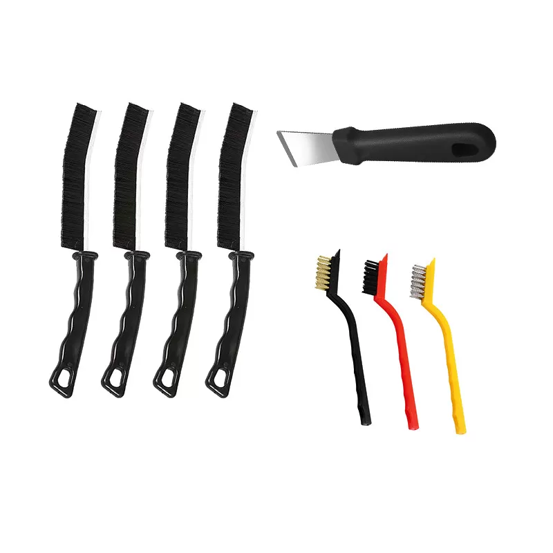 INF 8-delat rengöringsborste set för springor, fönster och tangentbord