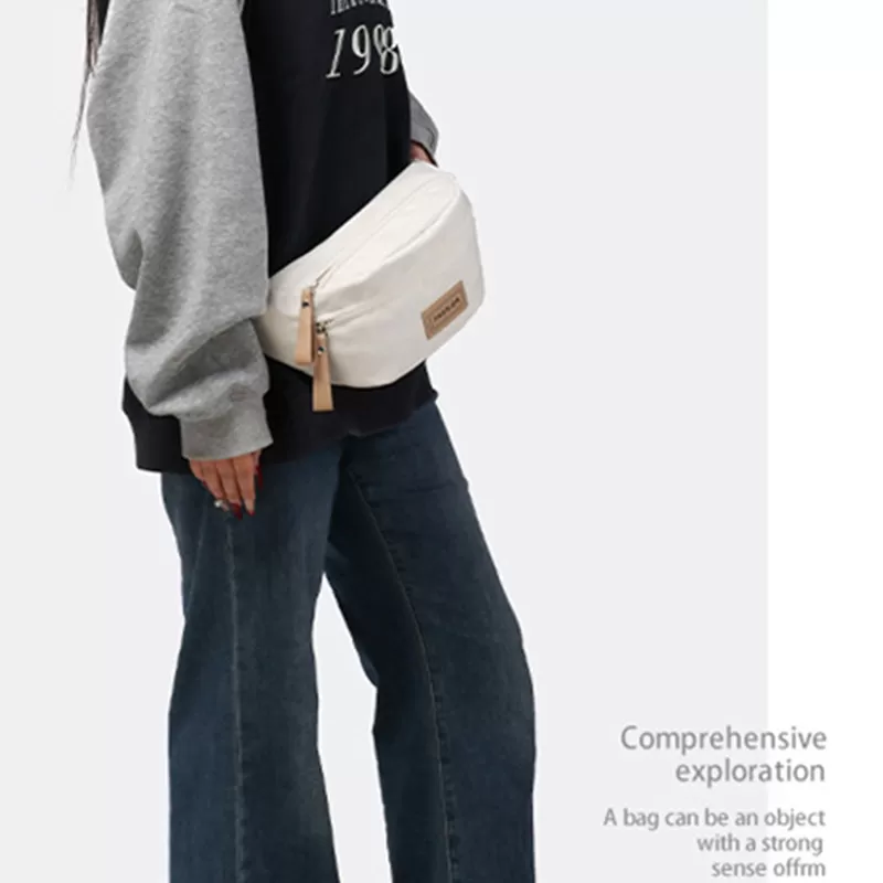 INF Snygg vit midjeväska för vardagsbruk