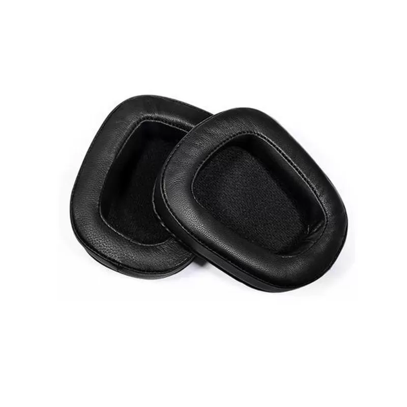 INF Utbytesöronkuddar för Logitech G633 G933 Hörlurar - Svart Lammskinn (2-pack)