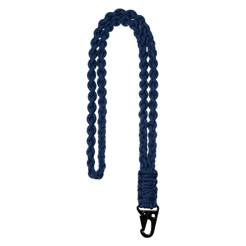 INF Multifunktionell handvävd Paracord-nyckelring Blå