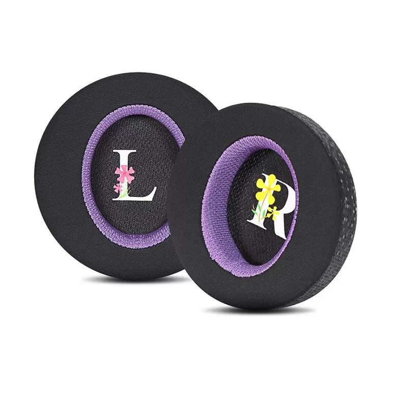 INF Öronkuddar för Alienware AW510/AW310 Hörlurar (Svartlila) Iskänsla tyg
