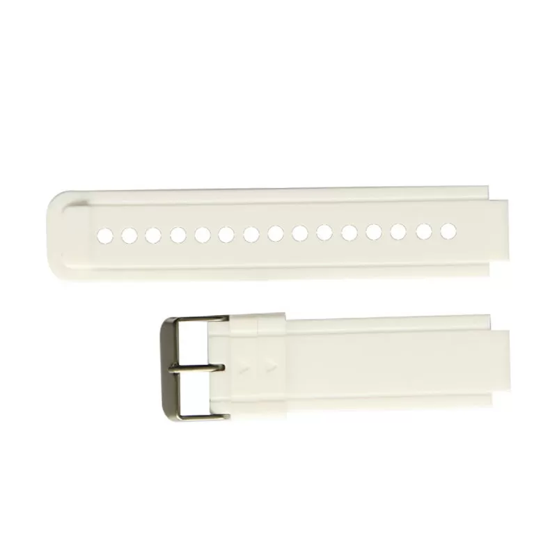 INF Vit silikonrem för Garmin Vivoactive Acetate Smartwatch