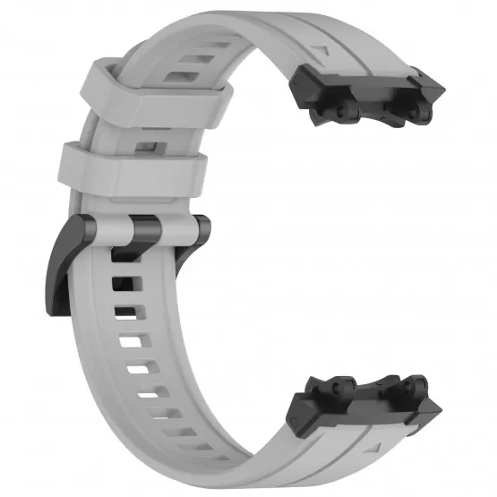 INF Silikonarmband med tjockare spänne för Amazfit T-Rex 2/3 - Grå