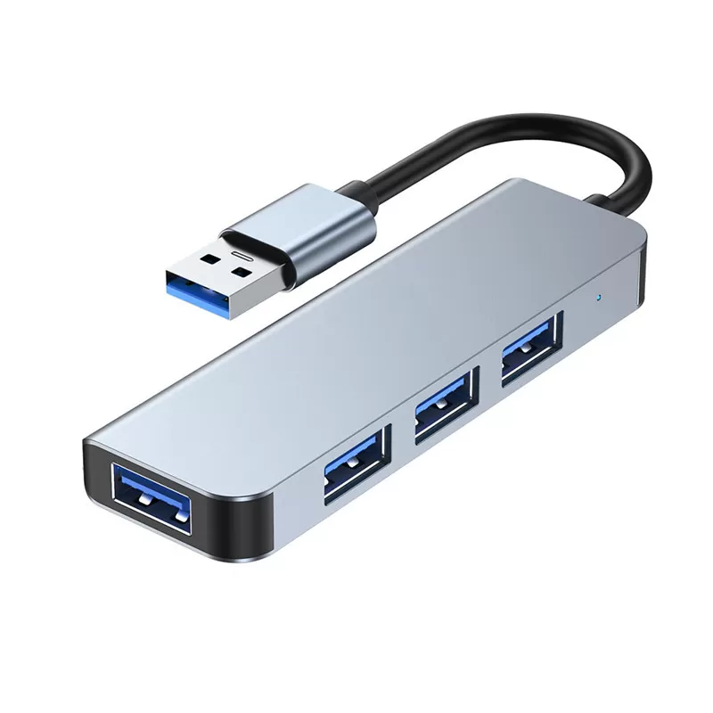 INF USB 3.0-hubb, Multi-Port Splitter Expansion i aluminium