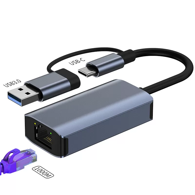 INF Gigabit Ethernet-adapter, USB 3.0 till RJ45-nätverkskonverterare