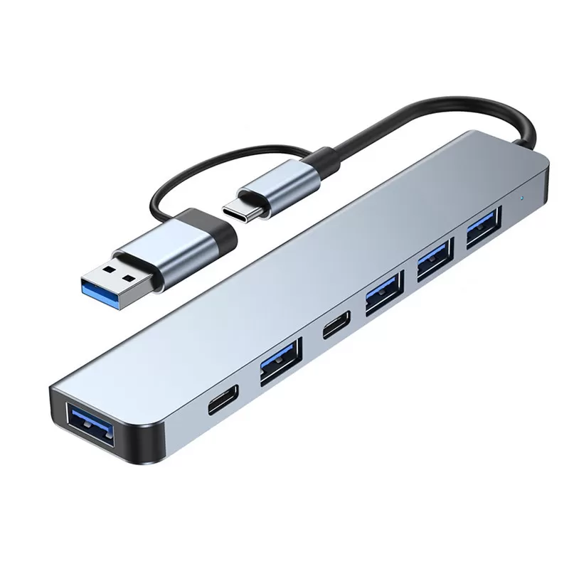 INF 7-i-1 multifunktionell USB-C-hubb för bärbara datorer - modell 2217TU